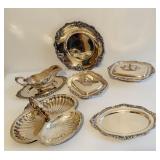 VTG Baroque Wallace Silver Plate Serving Ware.