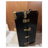 Antique Upright Steamer Trunk with key. Great