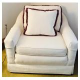 Mid Century Modern Swivel Accent Chair on Casters
