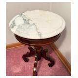 1950's Vtg Pelham Mahogany& Marble Ladies