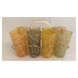 Vtg 1950's Color Craft Spaghetti String Tumbler