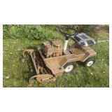 Vtg 1960's Lawn Tractor - Works