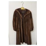 Full Length Mink Fur Coat sz 10 by Alaskan Fur