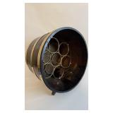 VTG Barrel-Shaped Wooden Wine Rack
