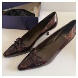 TG Stuart Weitzman Stuart Power Tortoise Leather