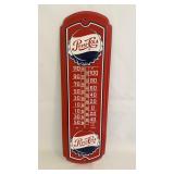 Vtg Pepsi-Cola Metal Advertising Thermometer -