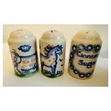 VT MA Hadley Salt/Pepper & Cinnamon & Sugar Set.