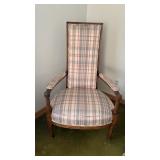 Vtg Traditional French 'Voltaire' Style High-back