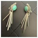 VTG Southwest Clip-on Turquoise Cabochons Set.