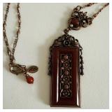 VTG Bronze Toned Pendant Necklace