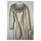 VTG Satin Jack Bryan Evening Cocktail Dress sz 10