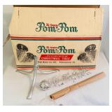 Vtg 'The Sparkler' Pom-Pom Aluminum Christmas