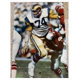 1970's Original LA Rams Action Poster Merlin