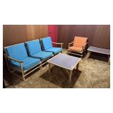 6 pc Mid Century Modern 1950's Bamboo & Rattan