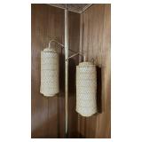 Mid Century Modern 1960's Brass Cane Shade