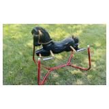 1950's Black Spring Rocking Horse