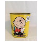 1969 Peanuts Metal Wastebasket