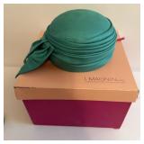 VTG 1950's Draped Turbin Cocktail Hat