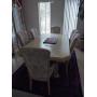 DINING ROOM TABLE WITH 6 CHAIRS 89"X41" WITH TABLE