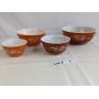 VINTAGE PYREX MIXING BOWLS - AUTUM HARVEST