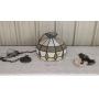 TIFFINY STYLE LEADED GLASS LAMP - RESERVE $20