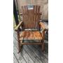 WOODEN PATIO ROCKING CHAIR - RESERVE $50