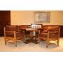 Furniture wooden card table and chairs
