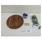 MARBLE BOARD GAME, DISNEY SUPER BALLS, AND 100 CAT