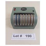 VINTAGE MECHANICAL "SWIFT" HANDY CALCULATOR