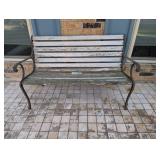 PARK BENCH - WOOD AND METAL