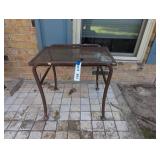 STURDY METAL SIDE TABLE