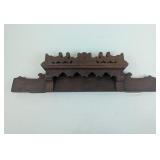 ANTIQUE CARVED  WALNUT MIRROR TOPPER