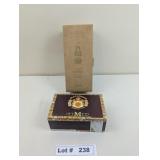 LORD CALVERT WHISKEY BOX AND CIGAR BOX