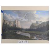 "YOSEMITE NATIONAL PARK"  LITHOGRAPH BY DINO MAS