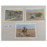 THE WILD WEST LITHOGRAPHS BY FREDERIC REMINGTON -
