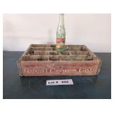 VINTAGE ROYAL CROWN CRATE AND BOTTLE