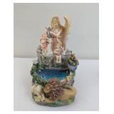 ANGELS IN THE GARDEN BATTERY OPPERATED MUSIC BOX A