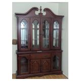 VINTAGE WOODEN CHINA CABINET - RESERVE $50