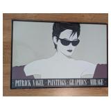 1980 PATRICK NAGEL FRAMED SIGNED POSTER "MIRAGE"