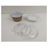 VINTAGE PYREX CASSEROLE DISHES