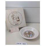 COUNTRY KIDS PIE PLATE WITH RECIPE COLLECTIBLE