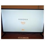 INSIGNA FIRE TV WITH REMOTE -PICTURED ON STANDS BU