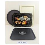 COCA COLA TRAY AND PATRIOT CAF TRAY  PLUS TWO OT