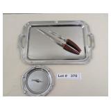VITNAGE RESIN ANTLER CARVING KNIFE AND FORK WITH S