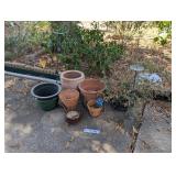 PLANTERS AND CANDLE STICKS