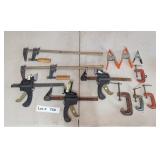 F CLAMPS, C CLAMPS, AND CLAMPS