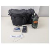 CAMERA CASE, FOUL WEATHER JACKET AND CAMERAS