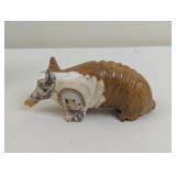CARVED MARBLE ARMADILLO