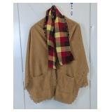 LADIES FLANNEL COVER AND SCARF