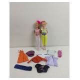 VINTAGE BARBIES WITH CLOTHING